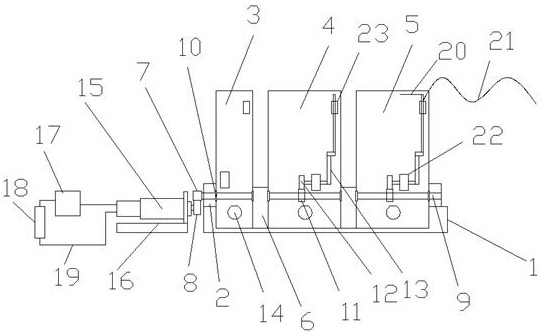 Transverse wave and standing wave demonstration instrument between different media