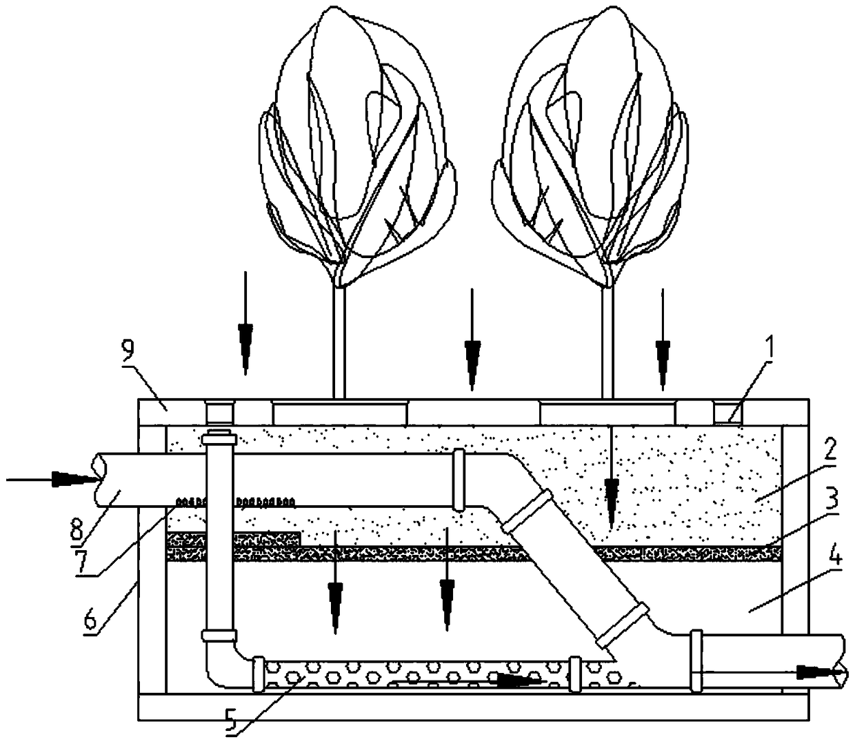 A rainwater purification tree box system