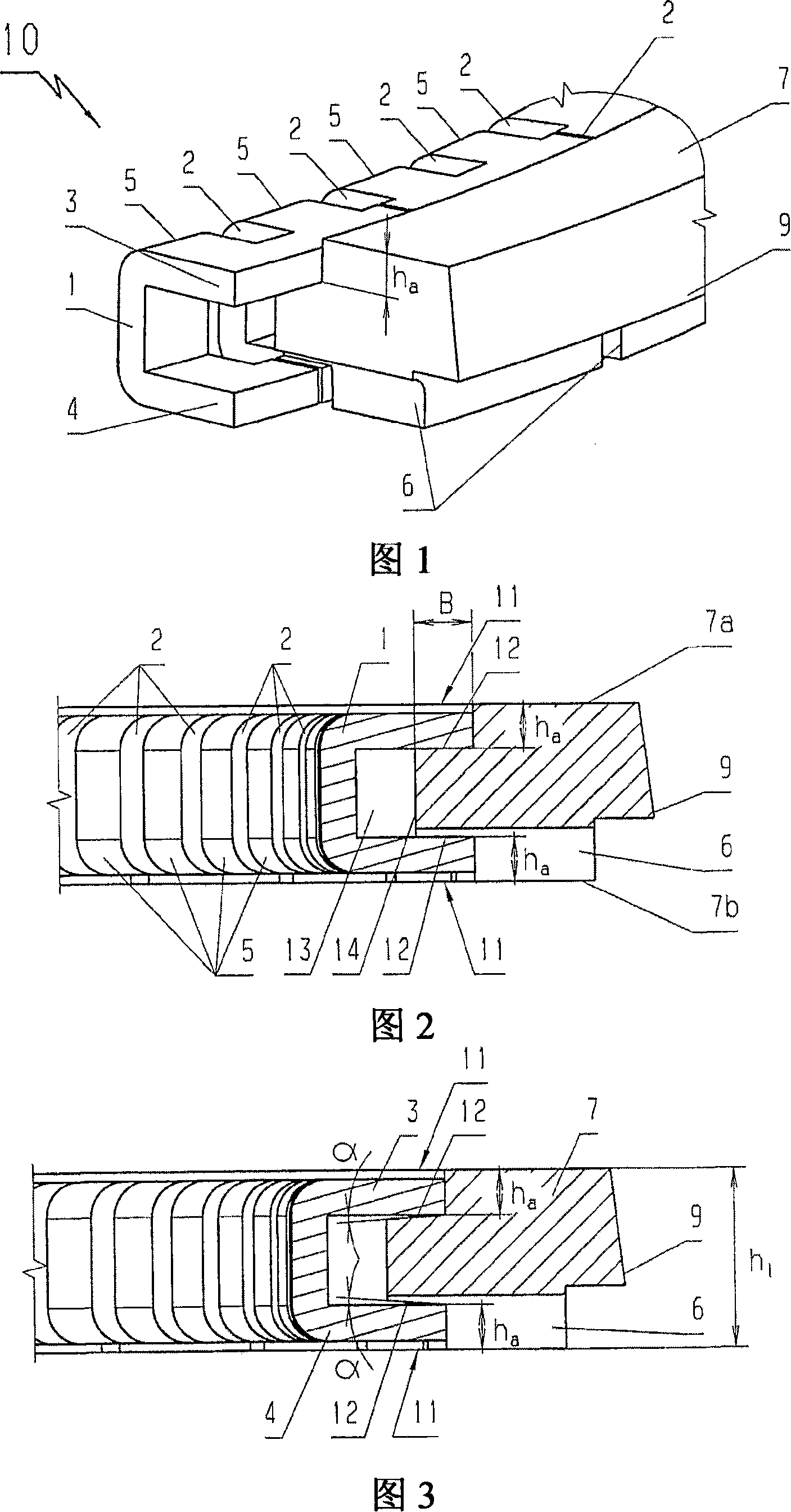 Two-part oil scraper ring for internal combustion engines