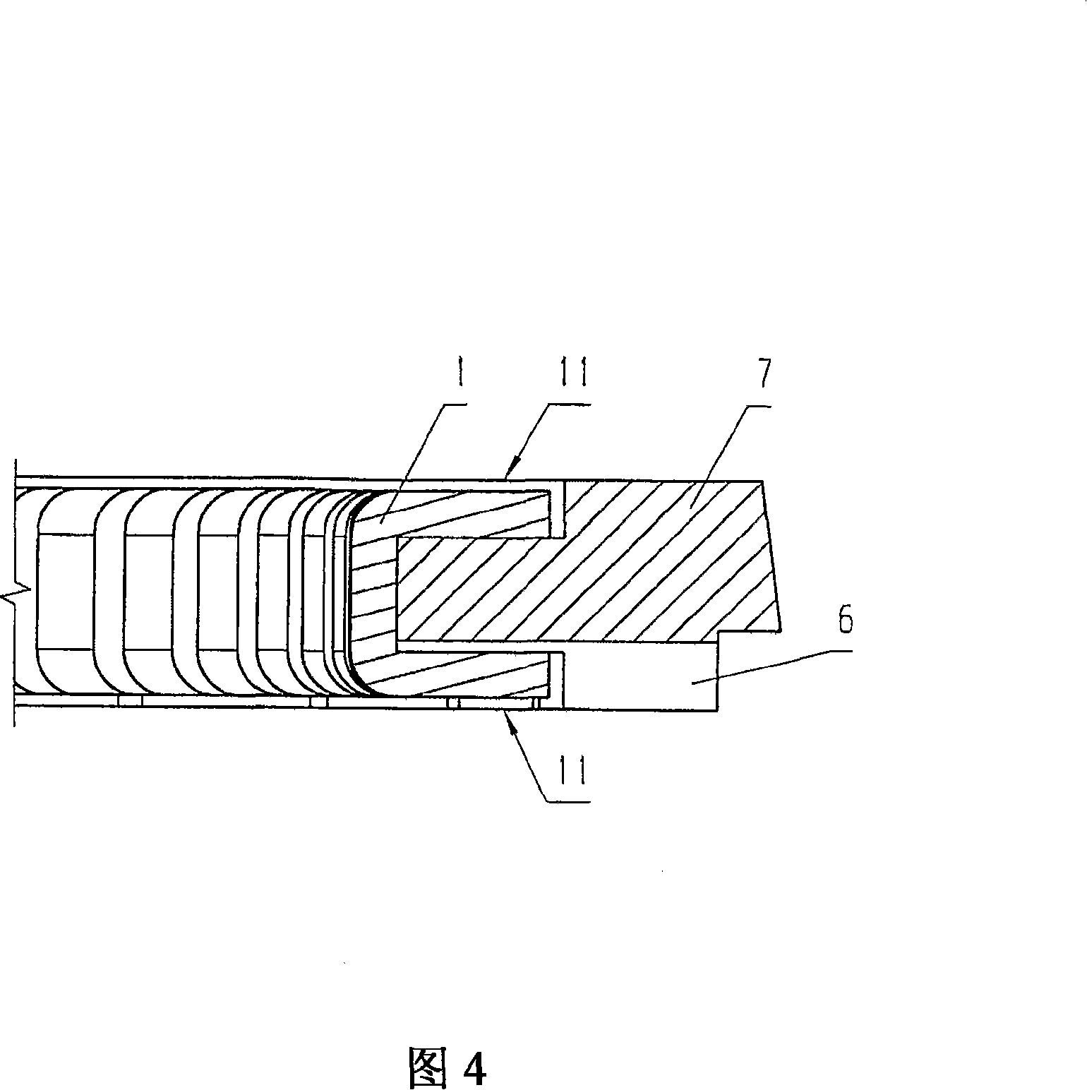 Two-part oil scraper ring for internal combustion engines