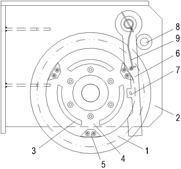 Overspeed braking bearing wheel for manually-operated sliding door