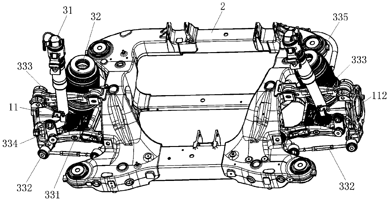 Multi-link rear suspension, vehicle axle assembly and vehicle