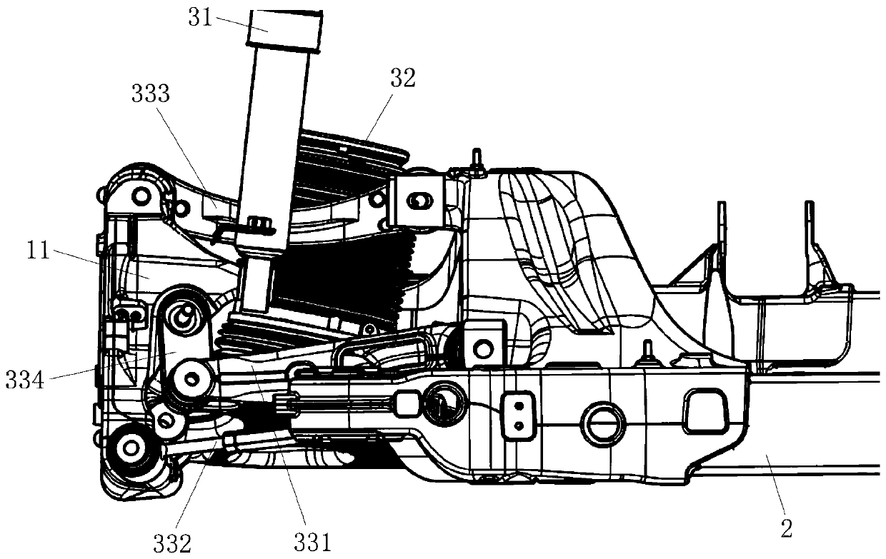 Multi-link rear suspension, vehicle axle assembly and vehicle