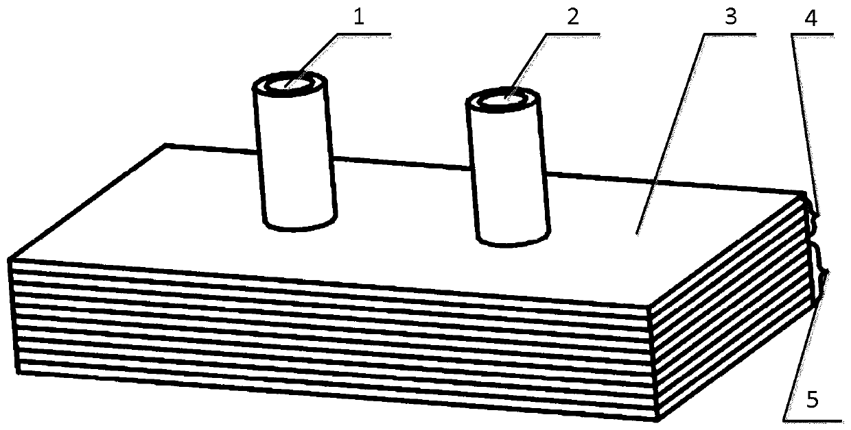 Sheet-type stacked liquid cooling heat exchanger