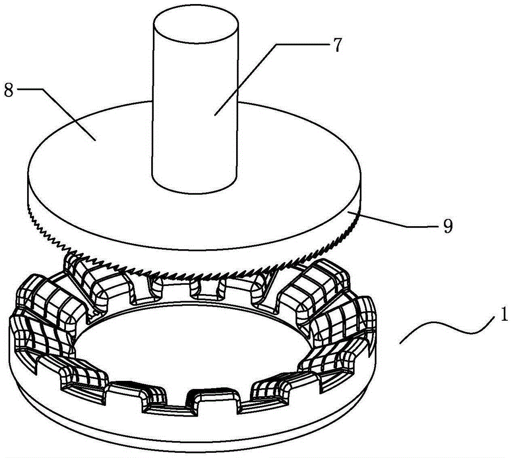 Annular direct-injection burner cap for burner and tool