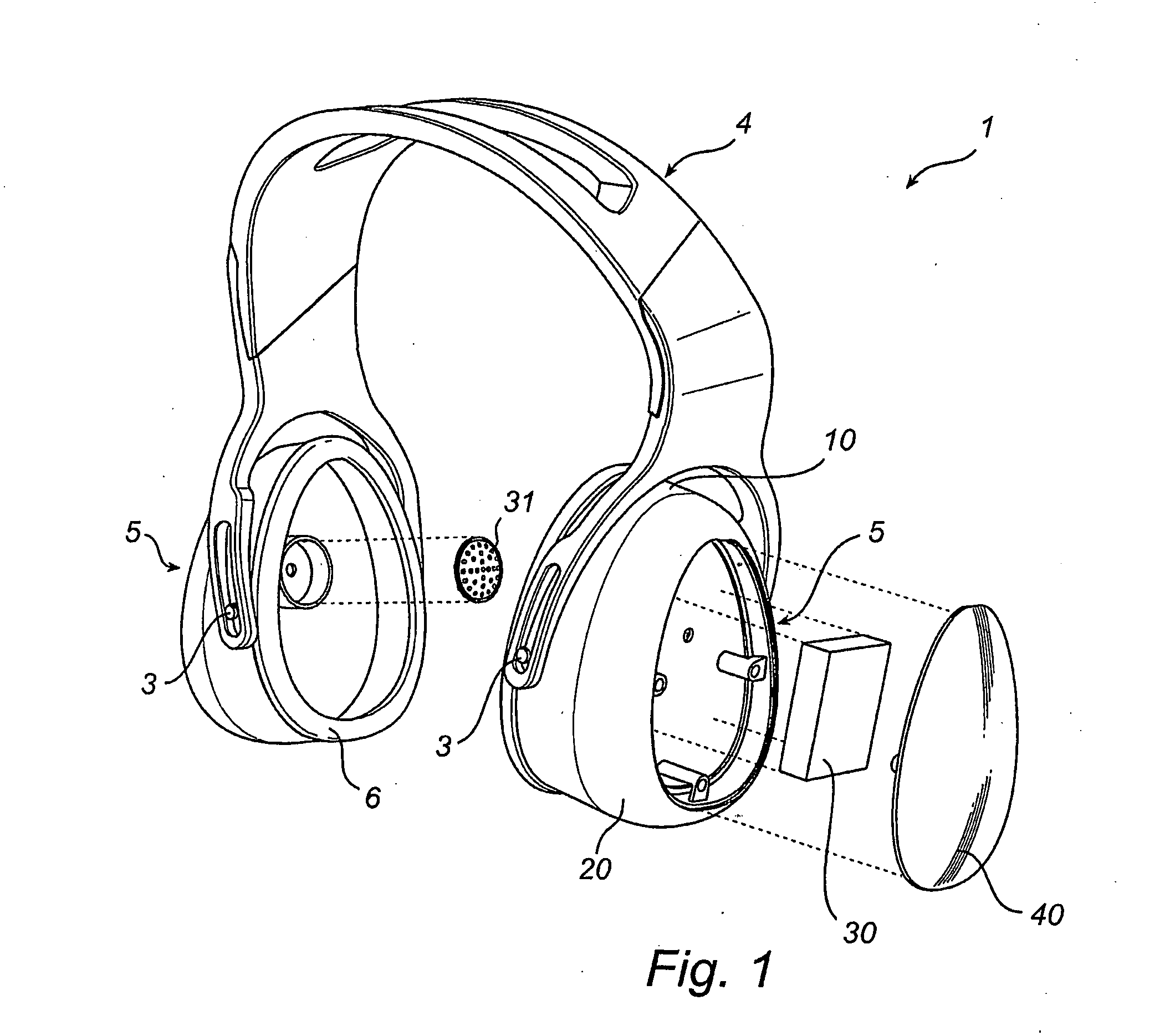 System for forming a hearing protector, ear cup in such a system, and hearing protector formed by such a system