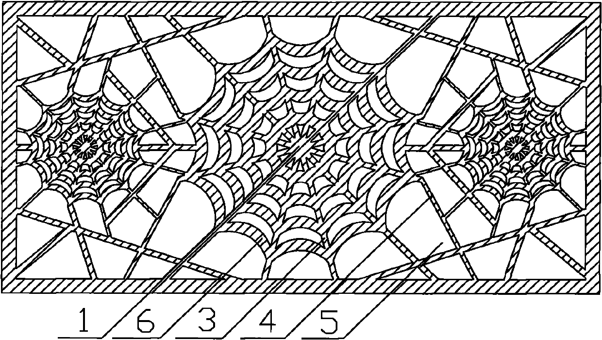 Design method of bionic spider web composite material structure