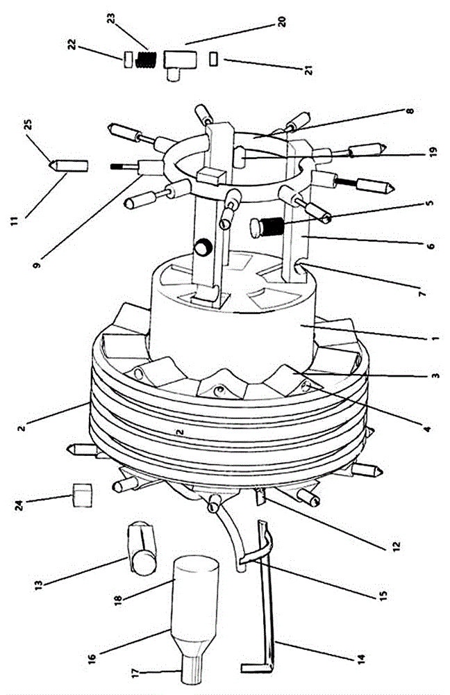 Hydraulic wheel anti-skid device capable of automatically stretching out