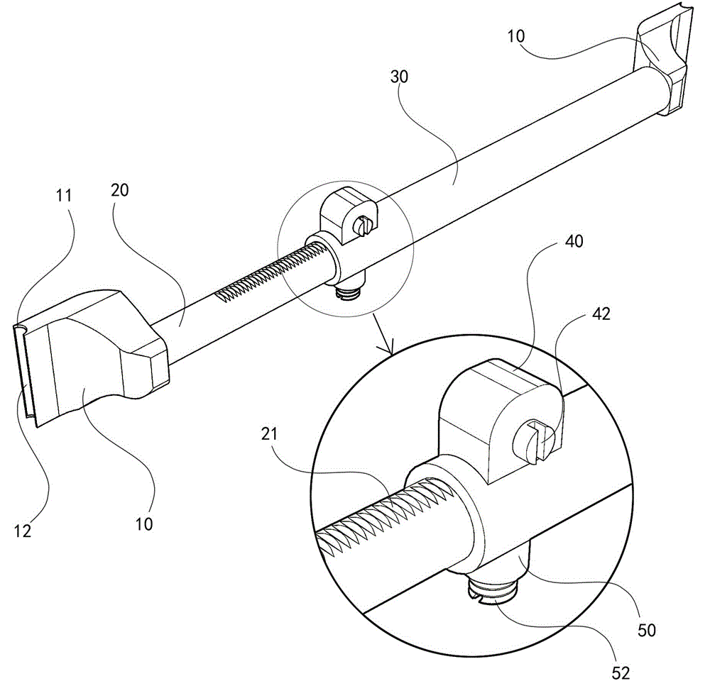 Children safety protection pole structure fixed to window frame and use method of children safety protection pole structure