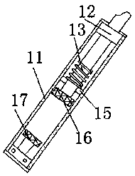 Metal smelting furnace slag cleaning device