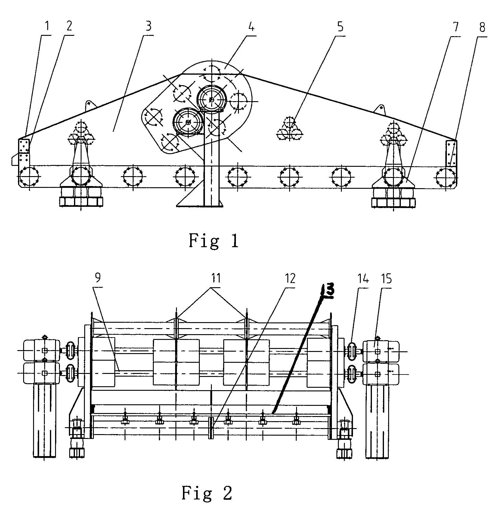 Extra-large vibrating screen with duplex statically indeterminate mesh beam
