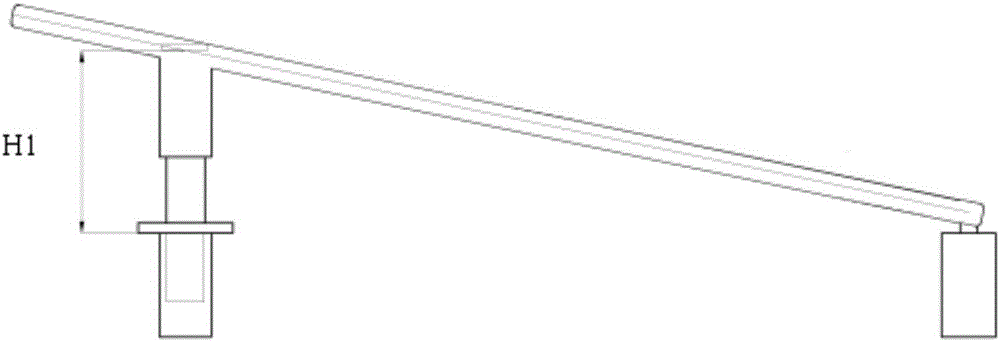 Track-detection-car-verification-platform dip angle reading device based on machine vision and method