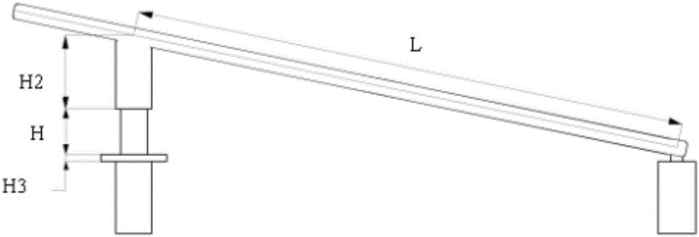 Track-detection-car-verification-platform dip angle reading device based on machine vision and method