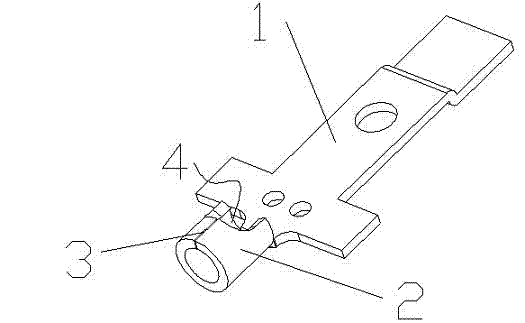Conductor with U-shaped welded junction