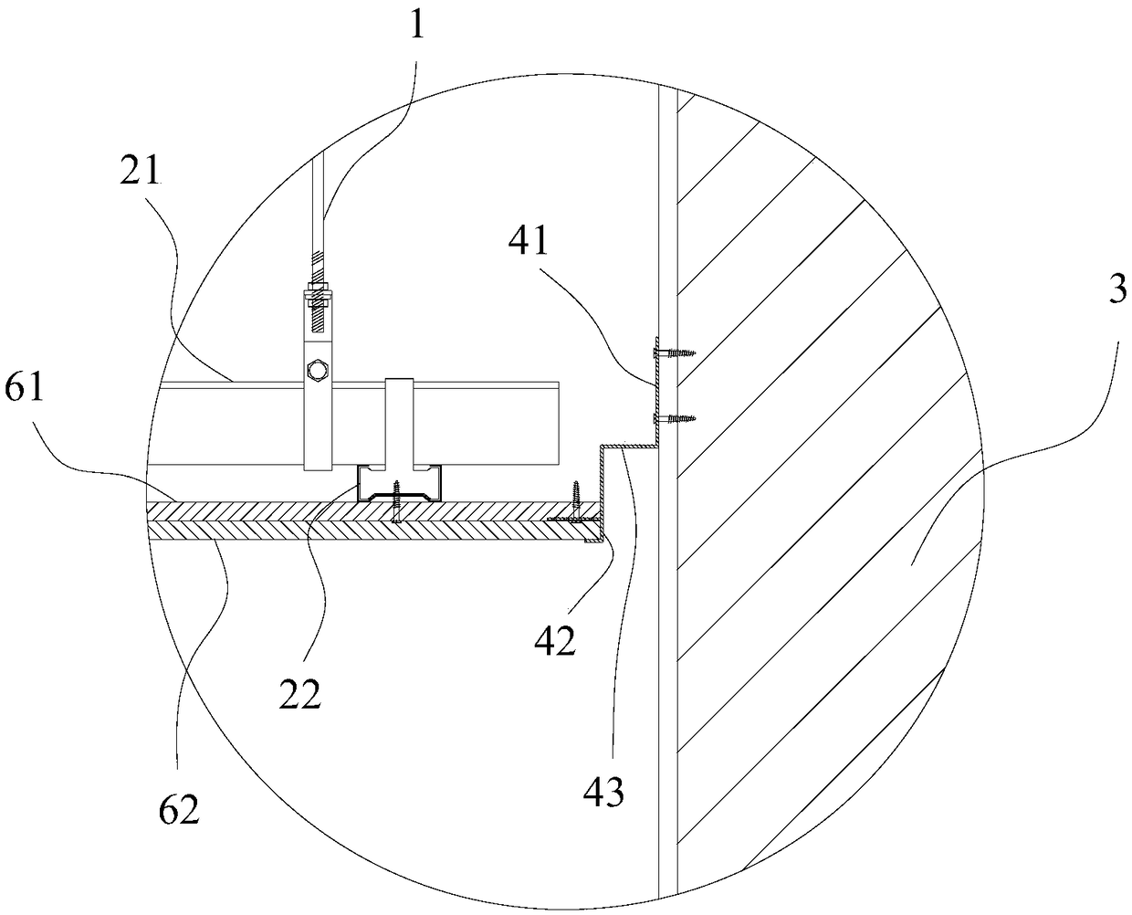 A kind of ceiling system and installation method