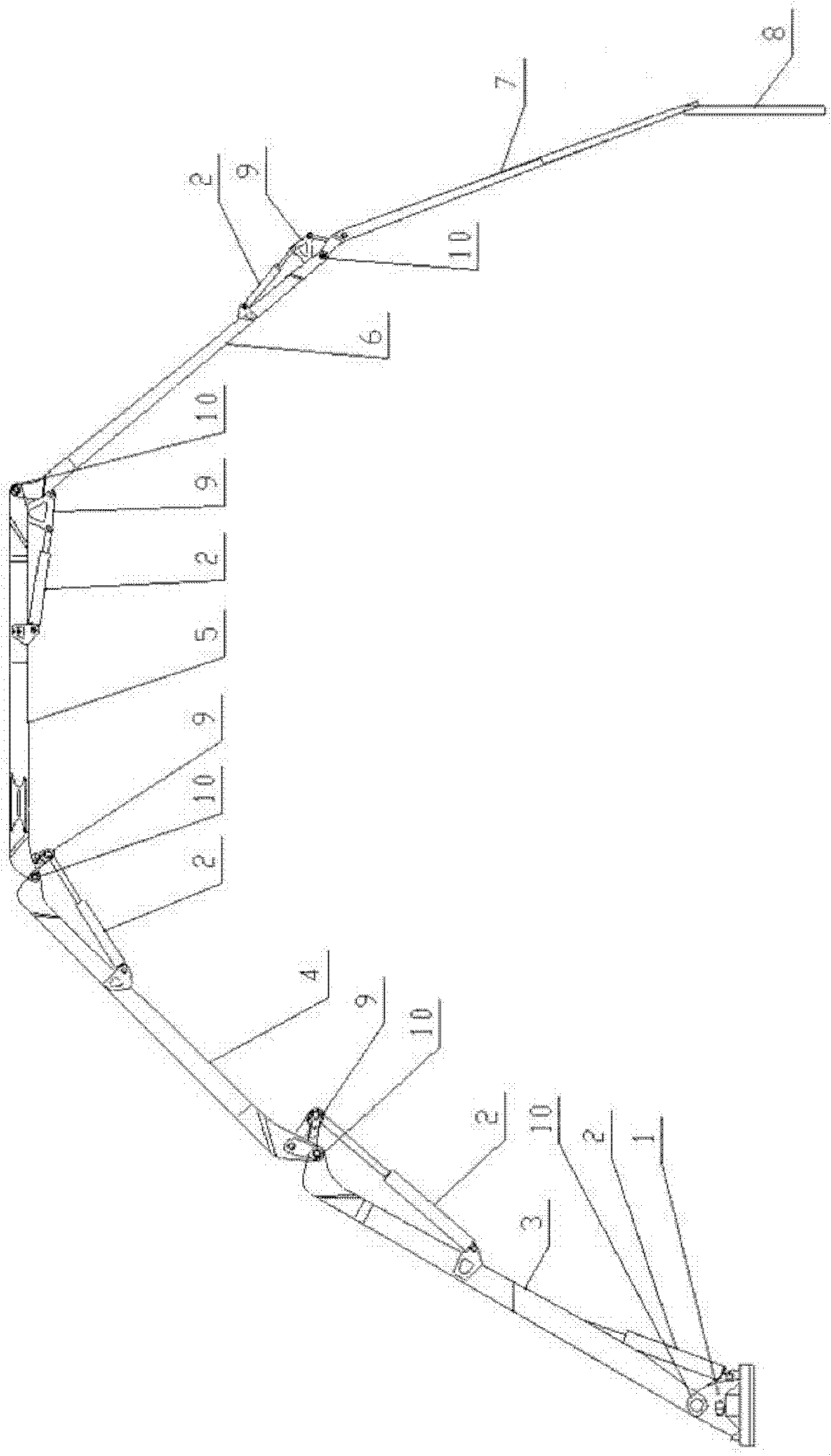 Concrete pump truck, damping device and method for concrete pump truck arm support