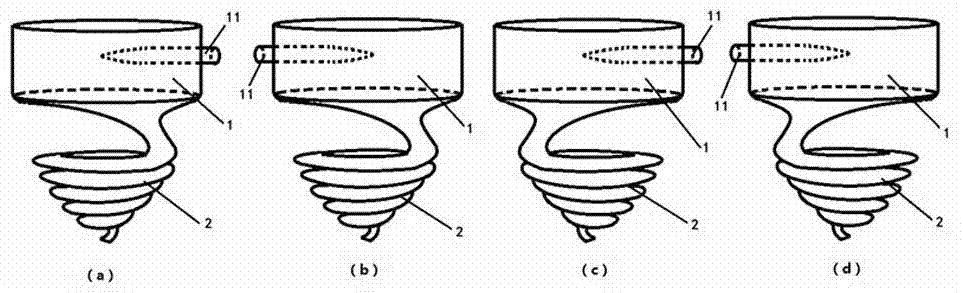 Emulsifying method and device by double-vortex-body vortex