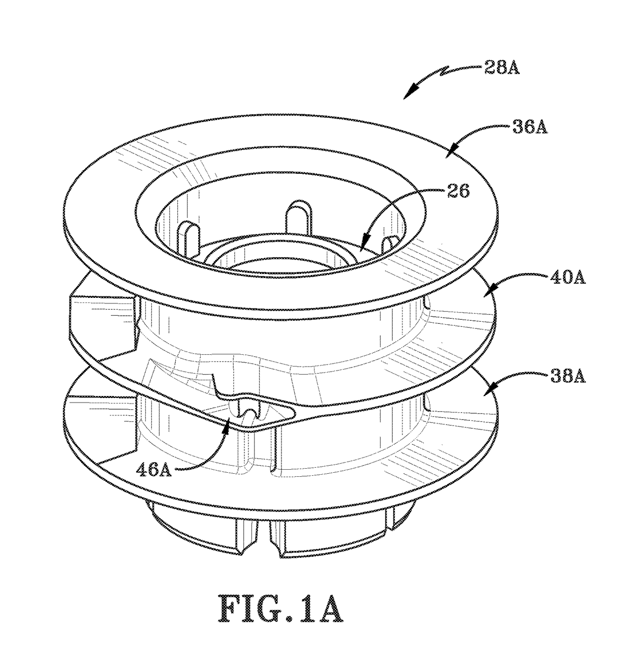 Easy load trimmer head spool with non-radial guide channel