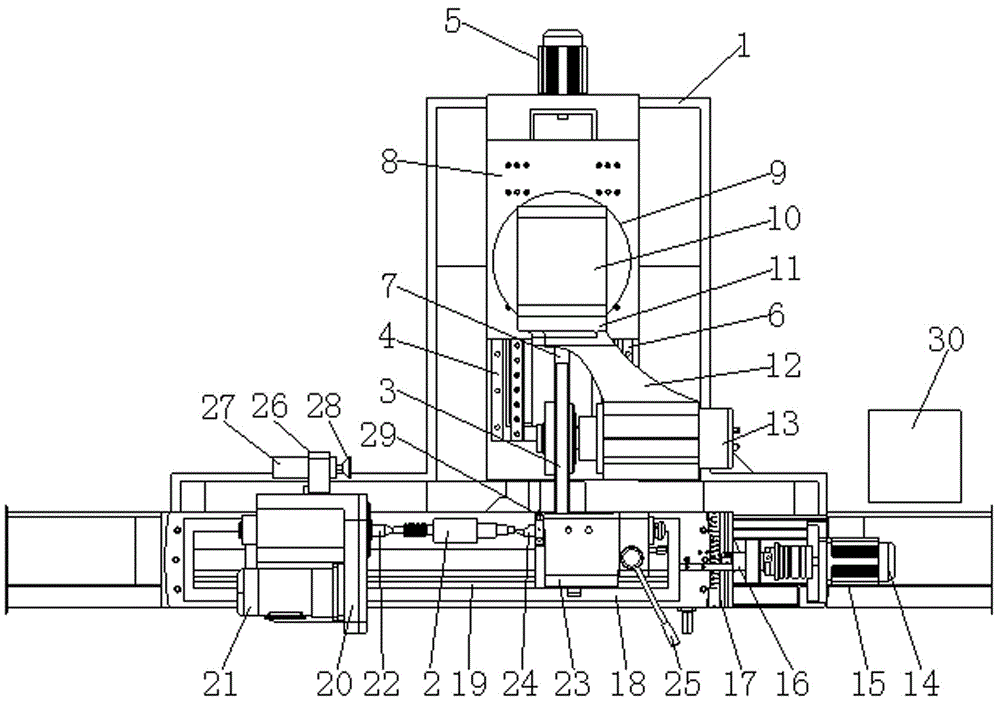 Numerically controlled grinder with rotatable grinding wheel head