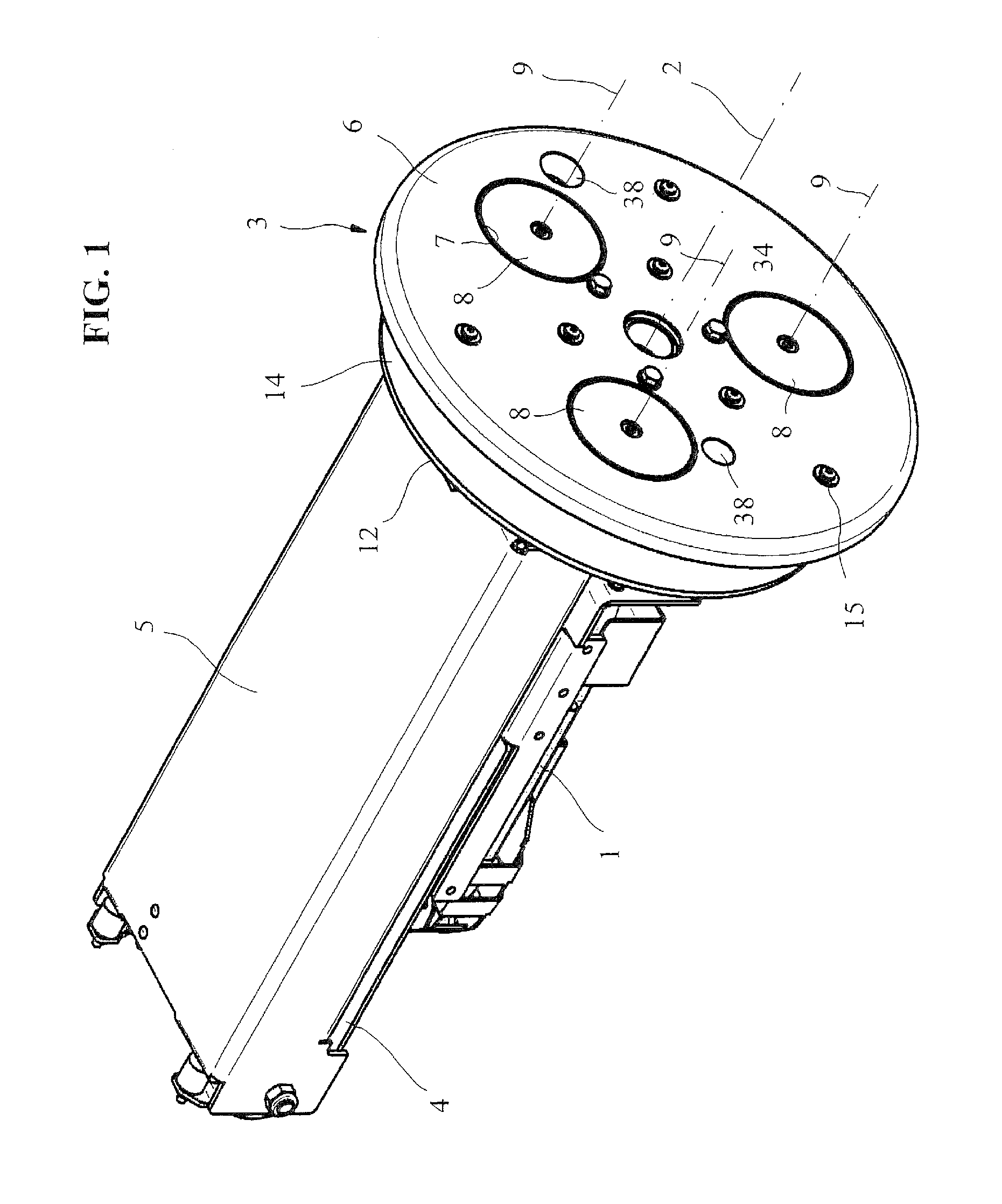 Device for cleaning vehicle wheels