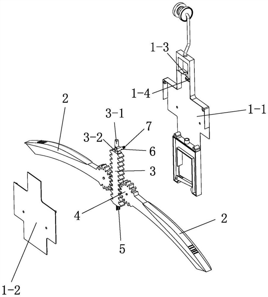 Folding clothes hanger of automatic clothing production line