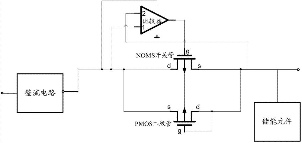 Input power supply type vibration energy obtaining interface circuit