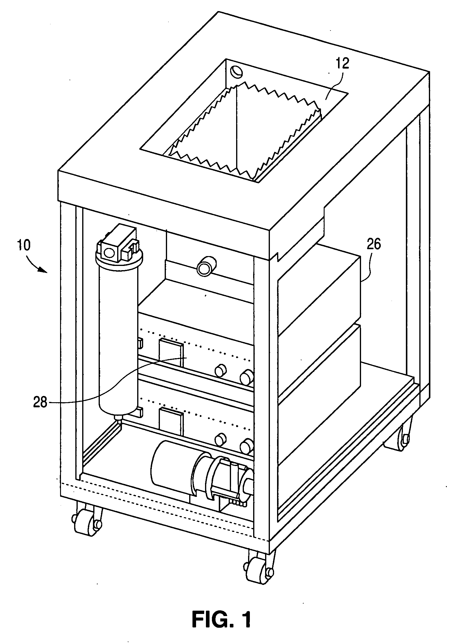 Megasonic processing apparatus with frequency sweeping of thickness mode transducers
