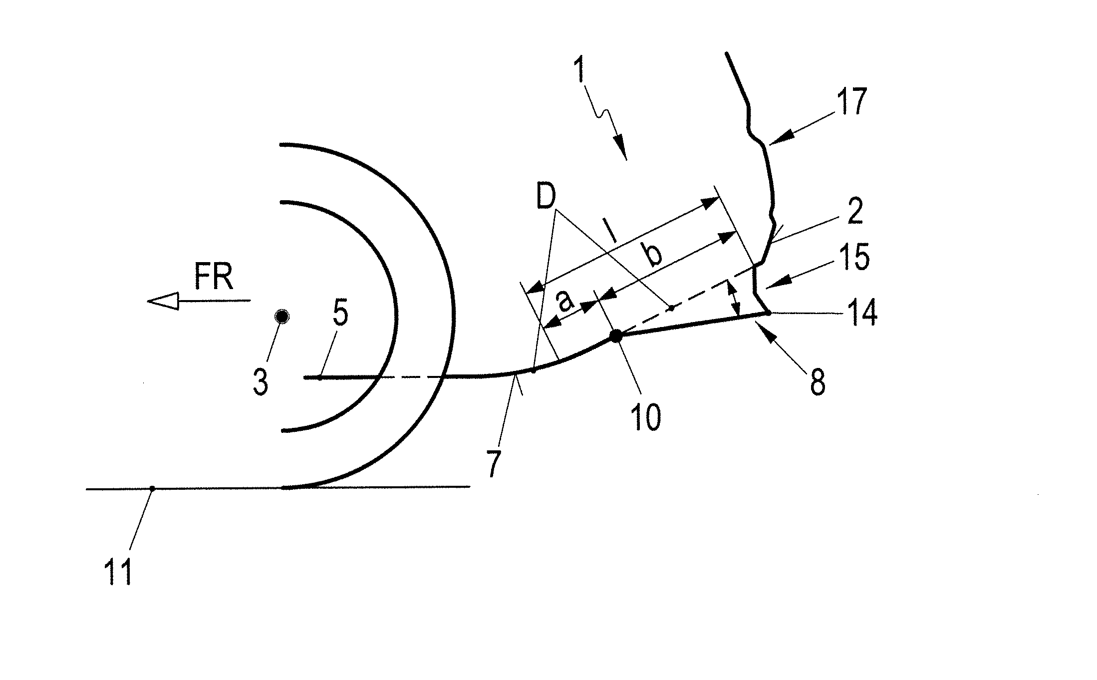 Motor vehicle with a rear diffuser