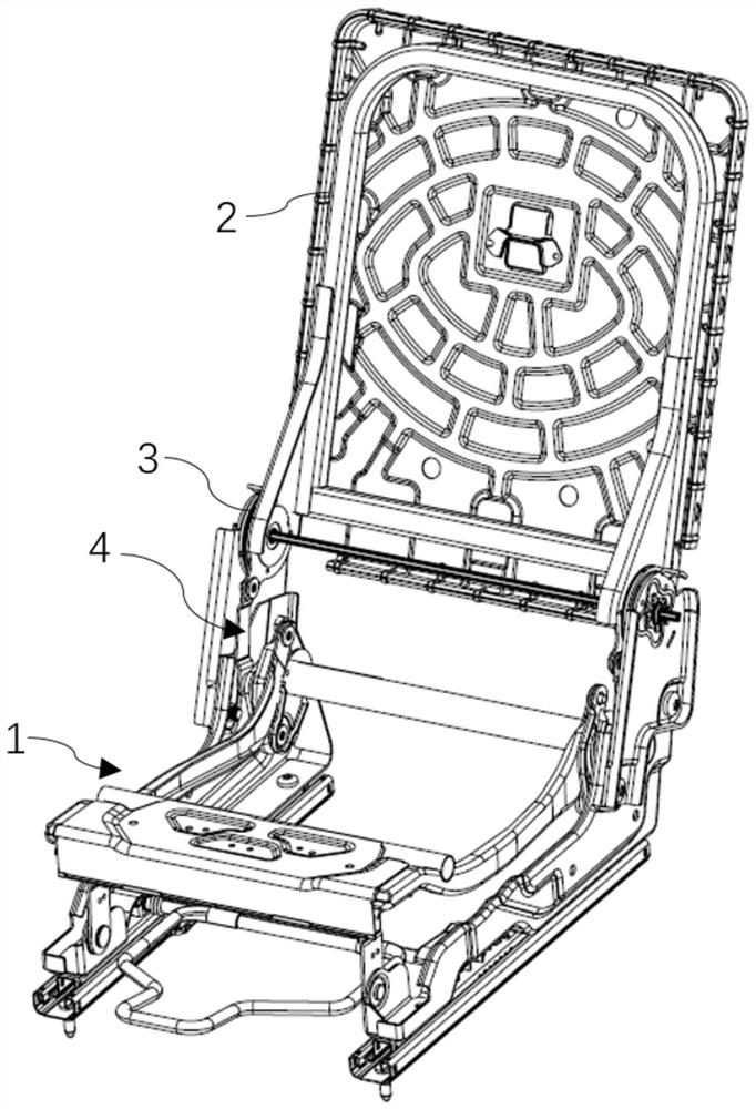 A car seat with a cushion that sinks independently