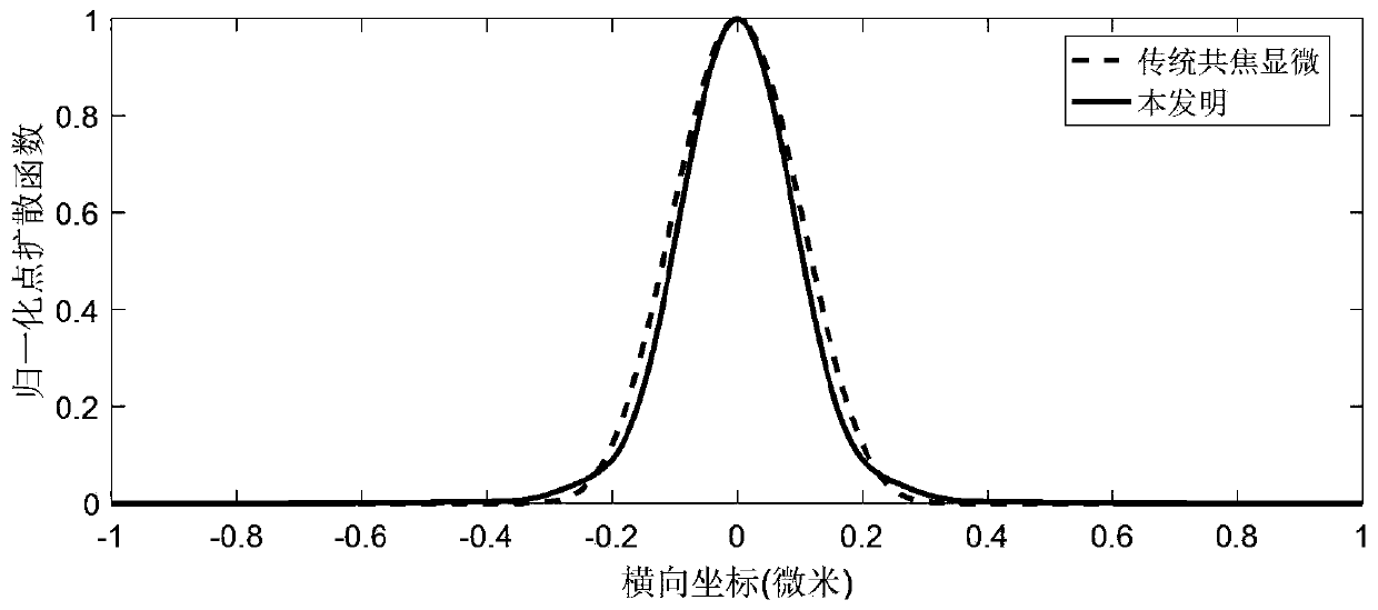 Amplitude modulation type radial polarization illumination confocal microimaging method and device