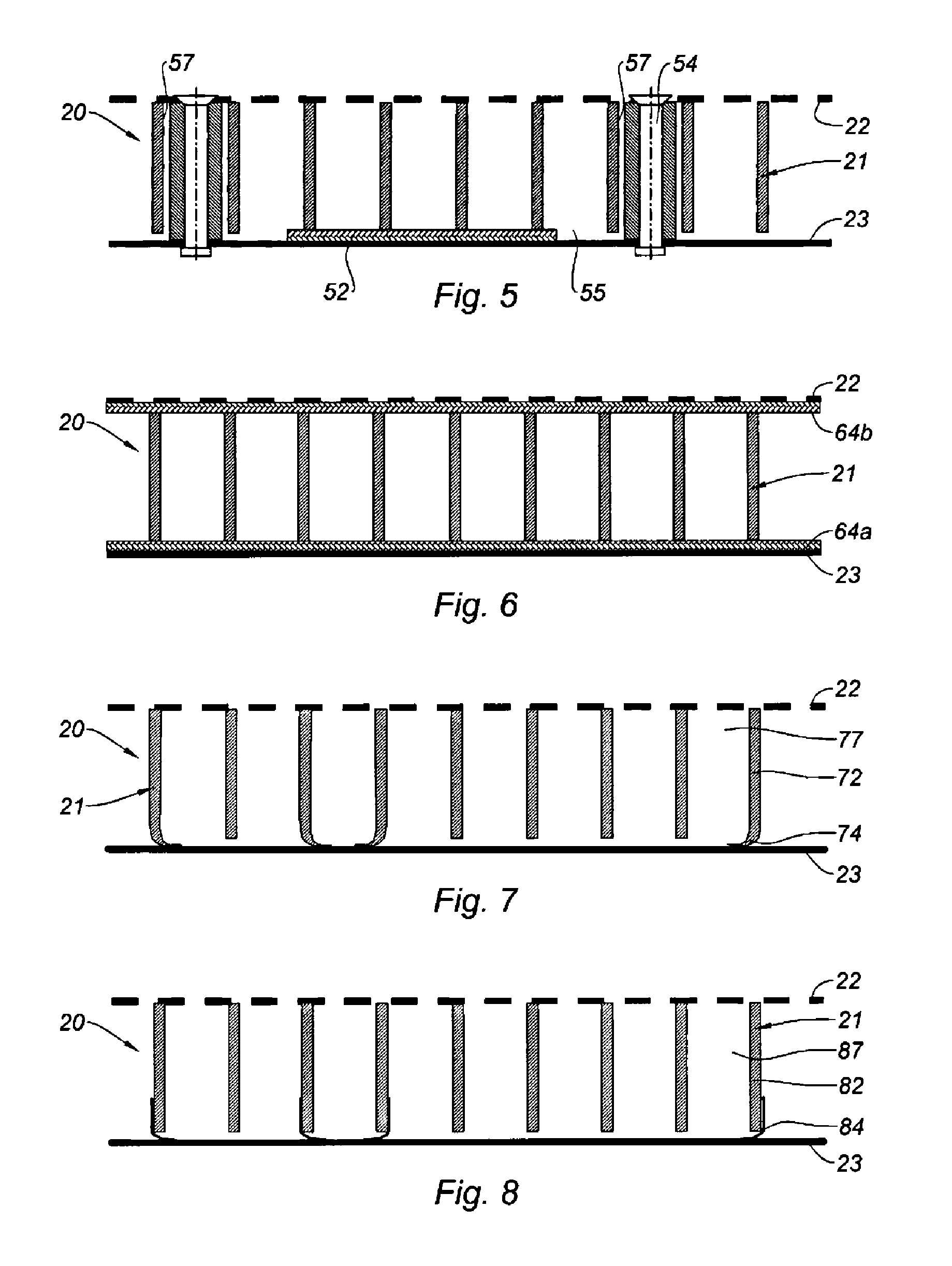 Acoustic panel for an ejector nozzle
