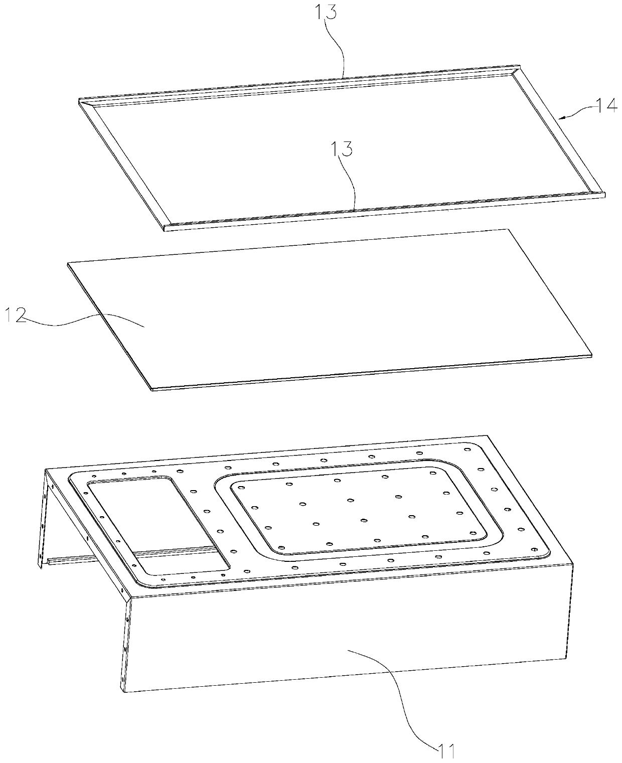 Water heater surface cover component bonding tool