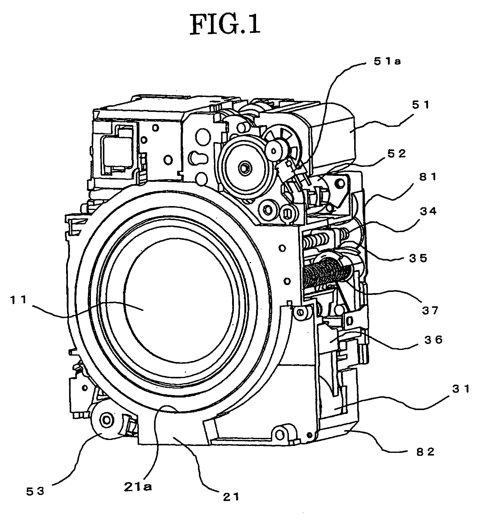 Lens barrel, camera, and mobile information terminal