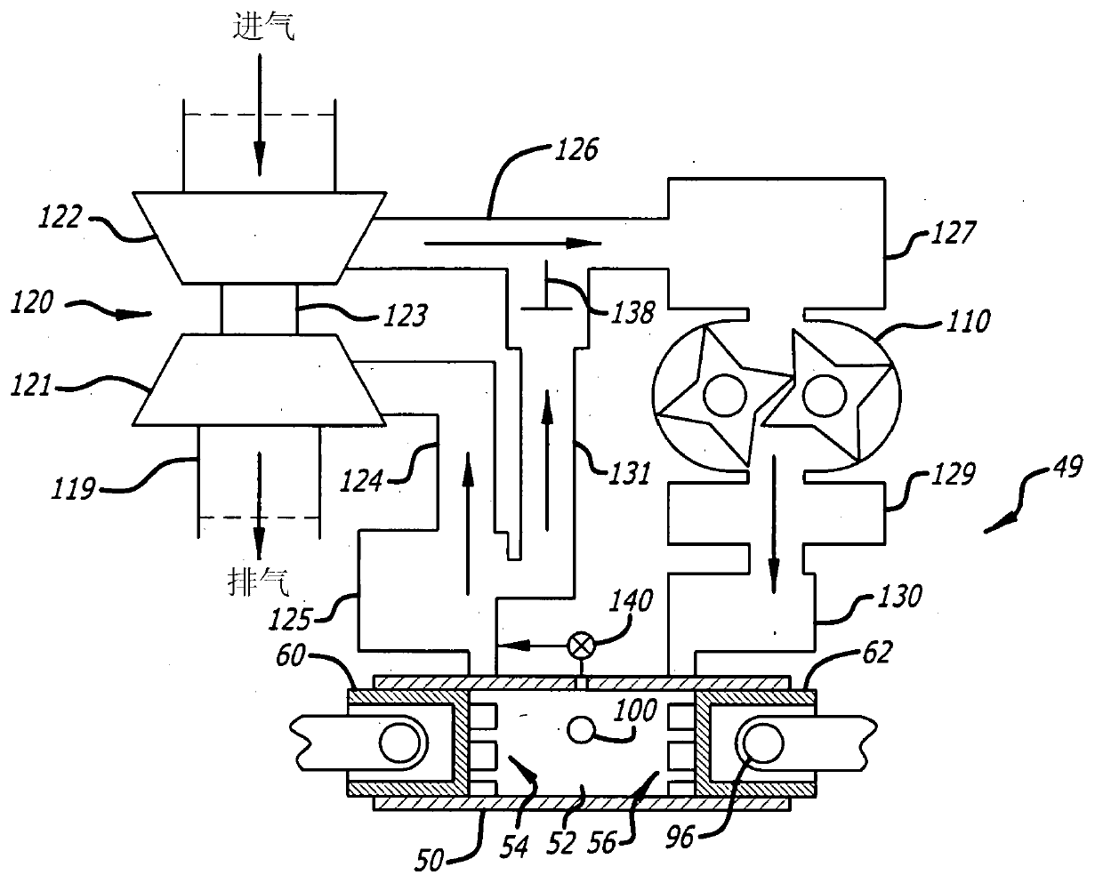 Two stroke opposed-piston engines with compression release for engine braking