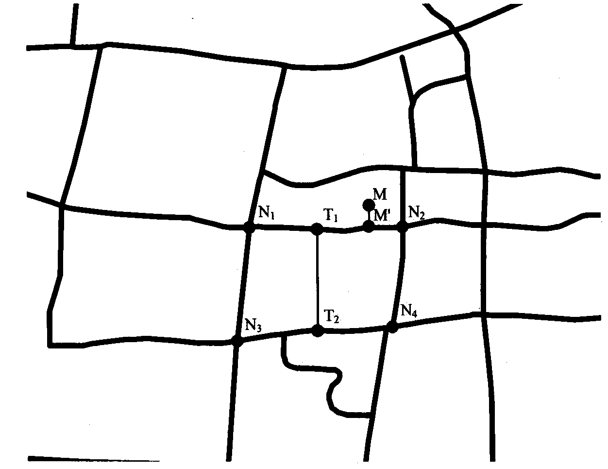 Generating method of pedestribusiness district based on electronic map