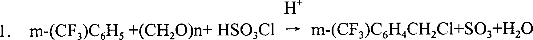 Method for synthesizing m-trifluoromethyl benzyl cyanide