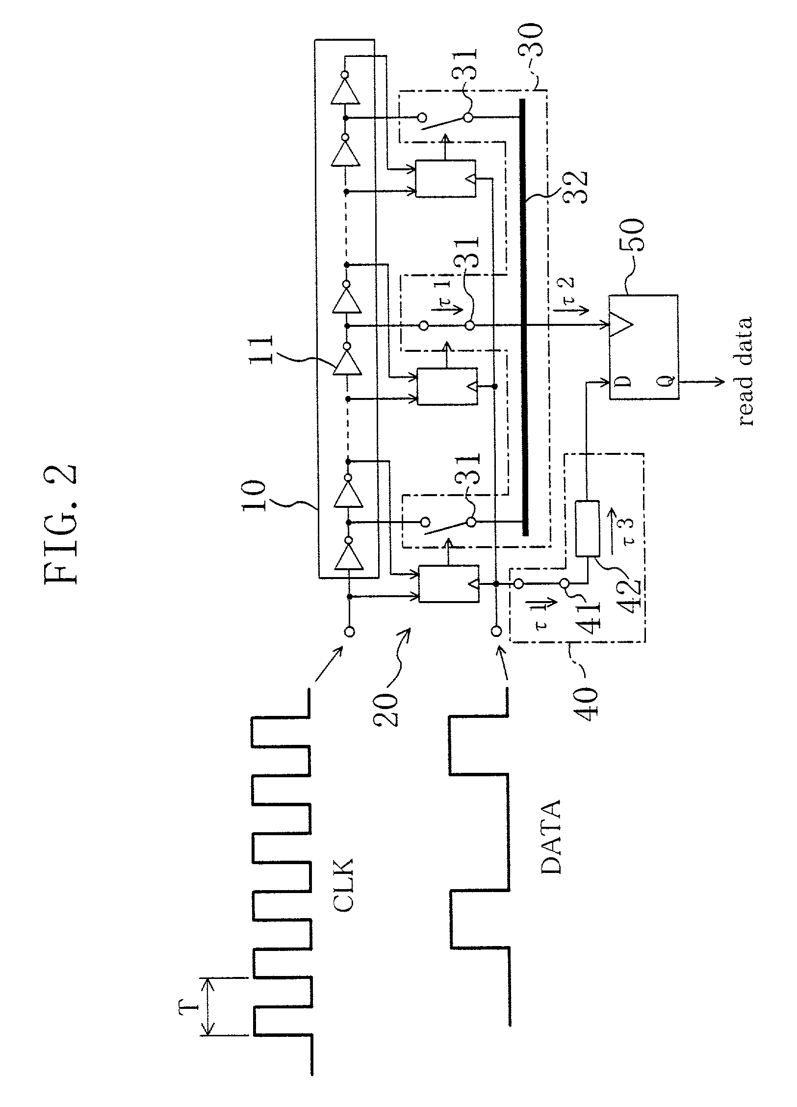 Circuit and system for extracting data