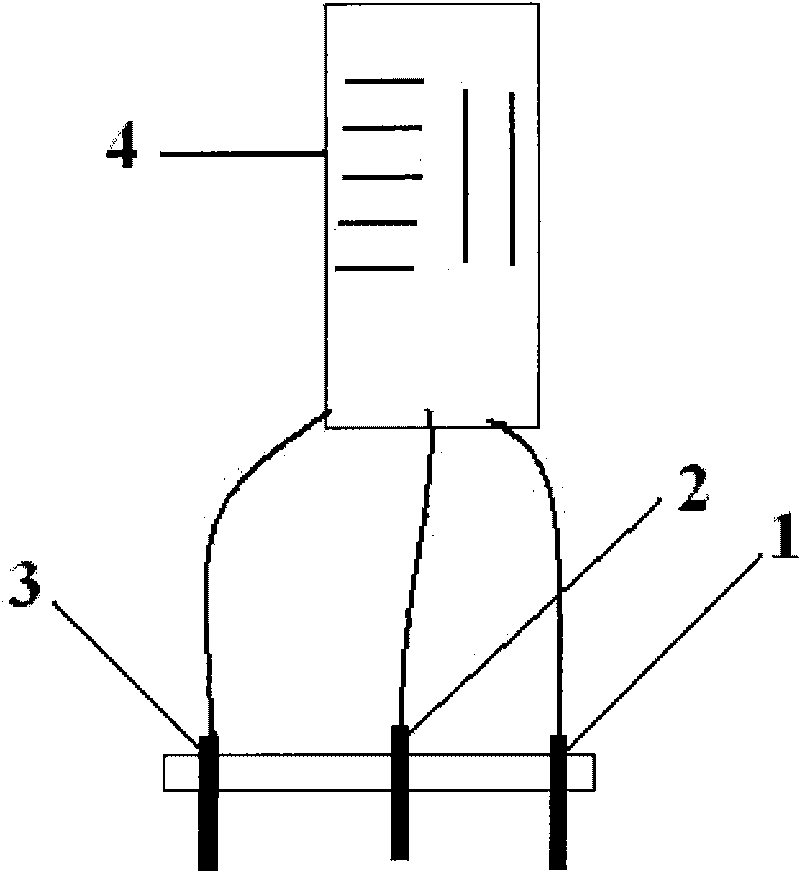 Electrochemical sensor for determining concentration of heavy metal ions in water sample