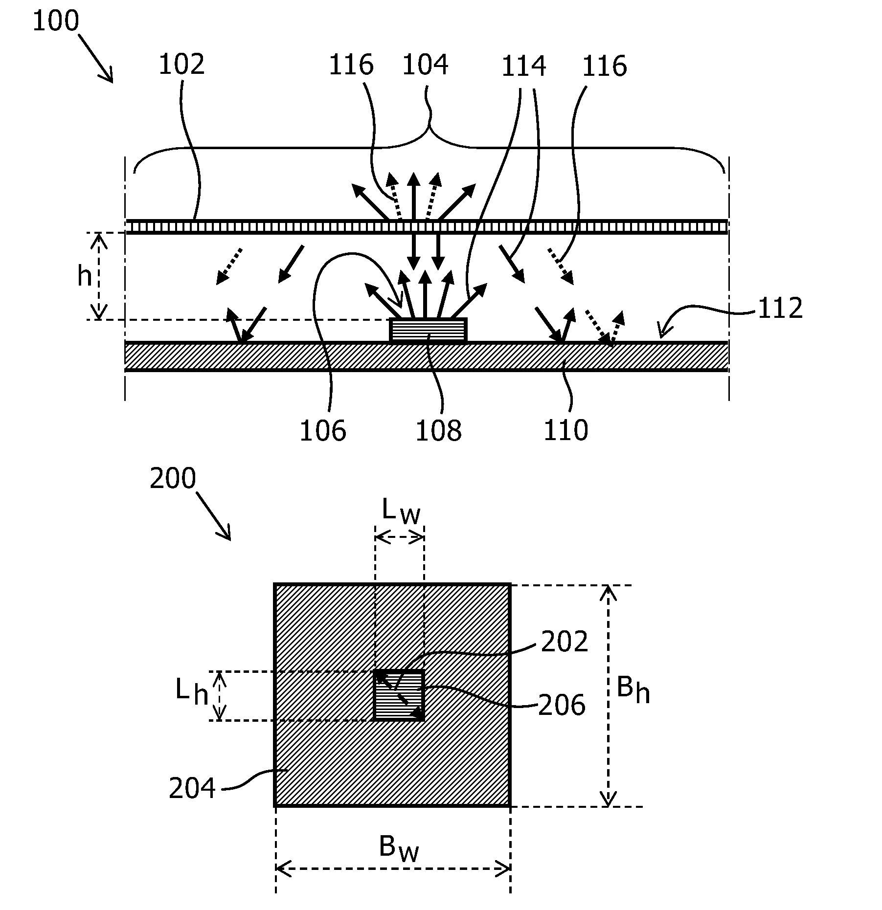 Light emitting module, a lamp, a luminaire and a display device
