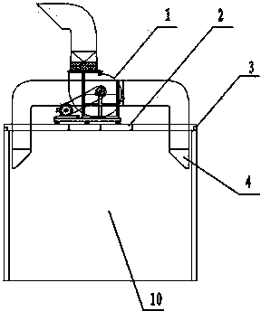 Tail gas collecting device