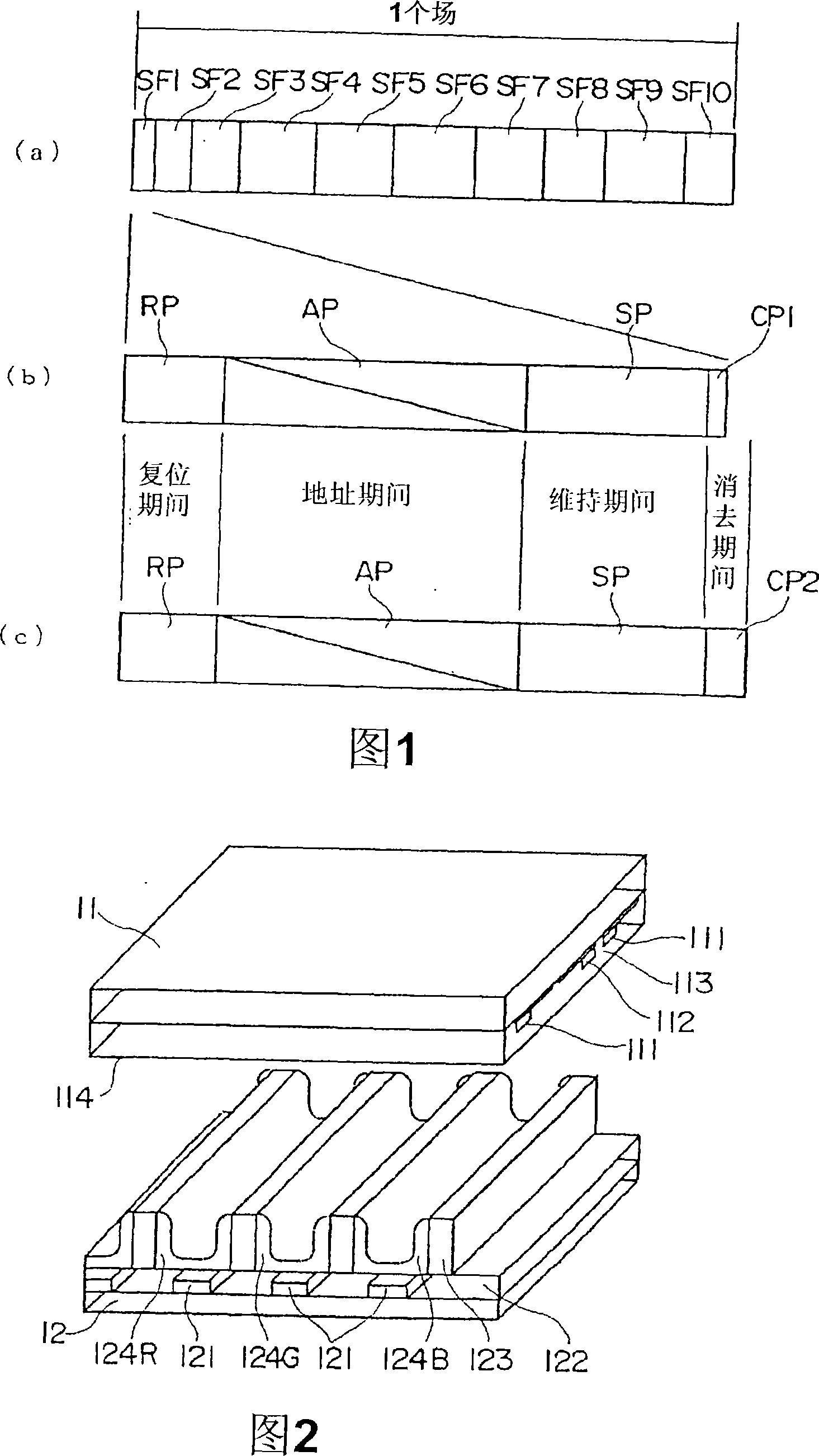 Plasm display panel driving method and plasm display device