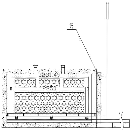 Electric heating baking oven for anode casting ladles