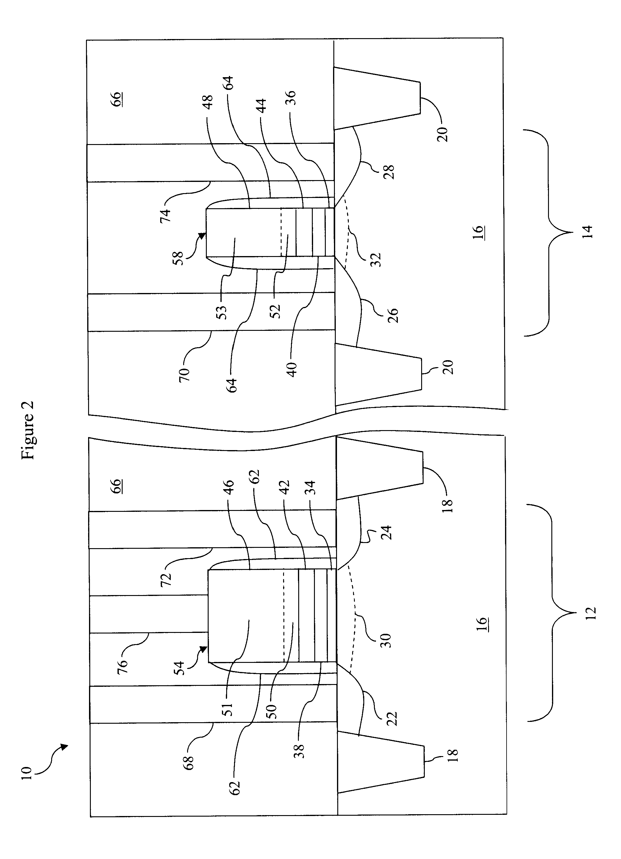 Method and apparatus for reducing gate resistance