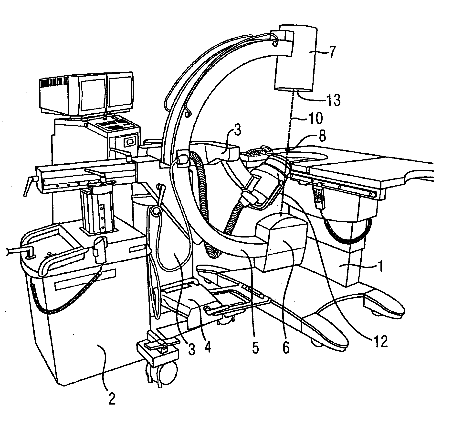 Device fittable to the therapy head of an x-ray guided lithotripsy system to allow adjustment of the focus thereof