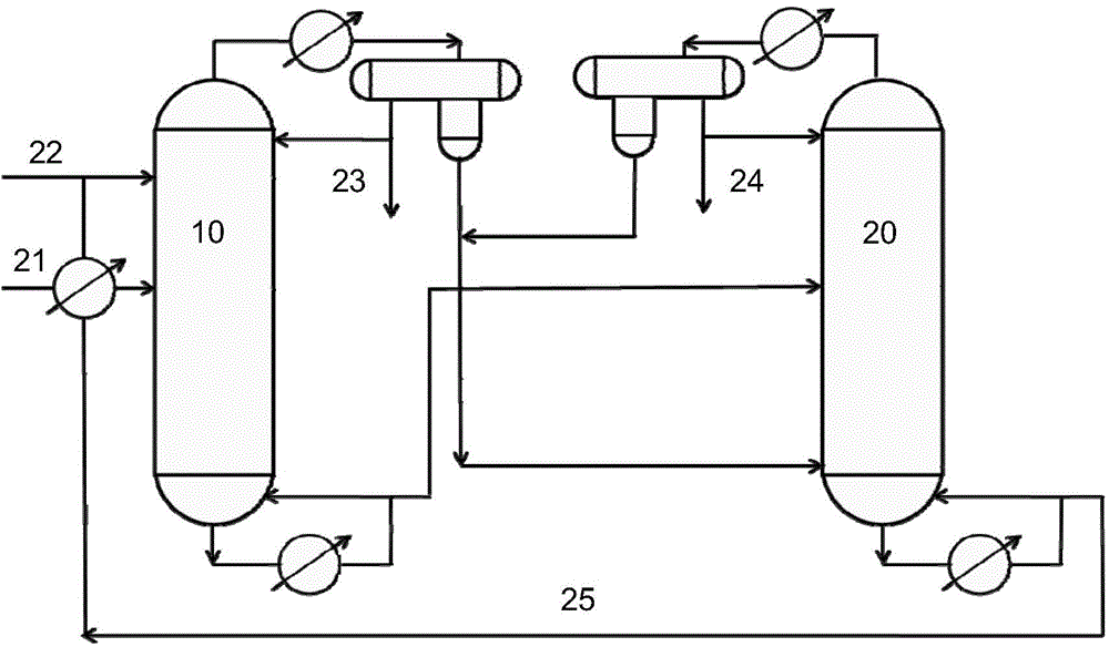 Apparatus and method for separating styrene from hydrocarbons mixture
