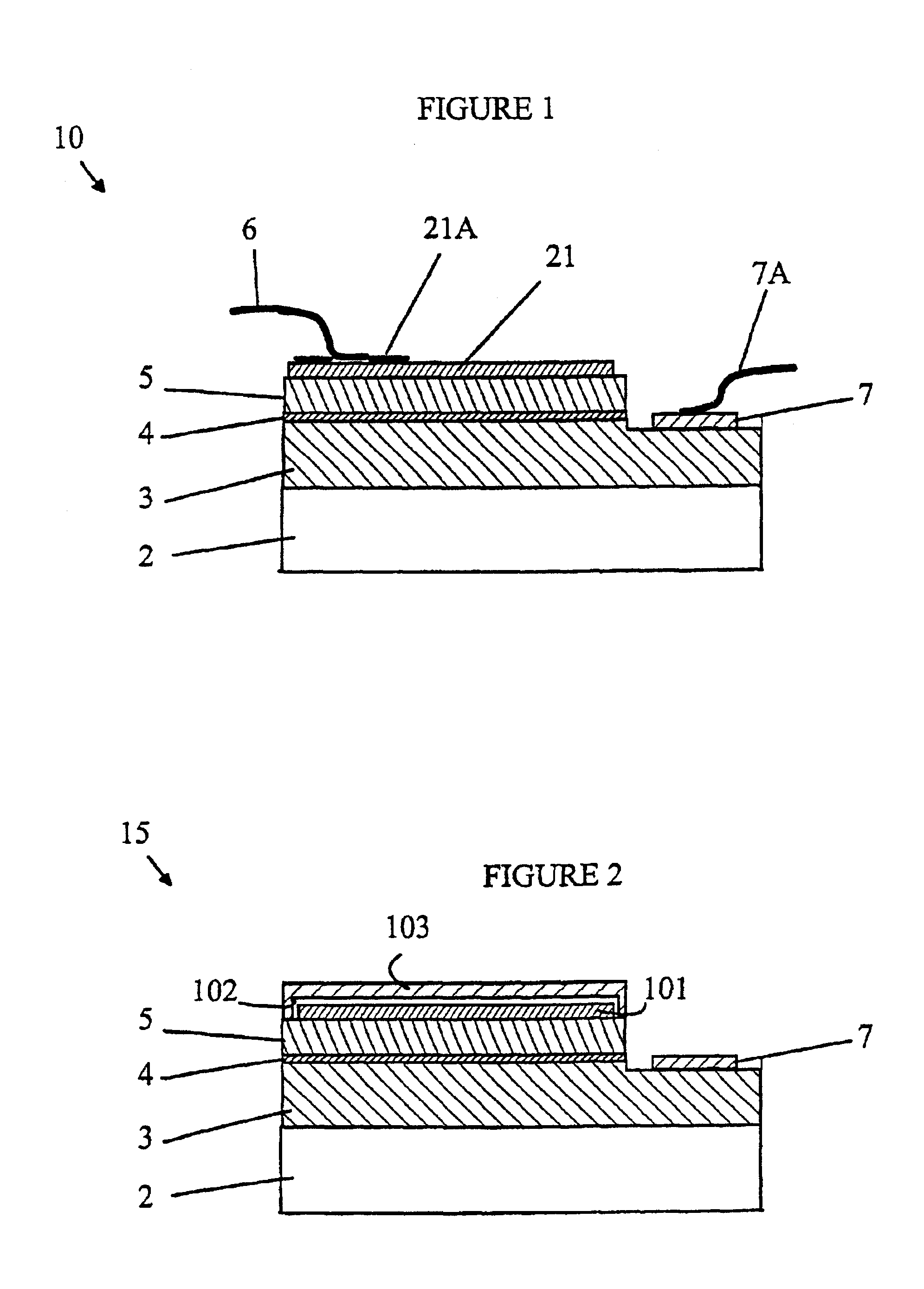 Semiconductor light emitting device having a silver p-contact