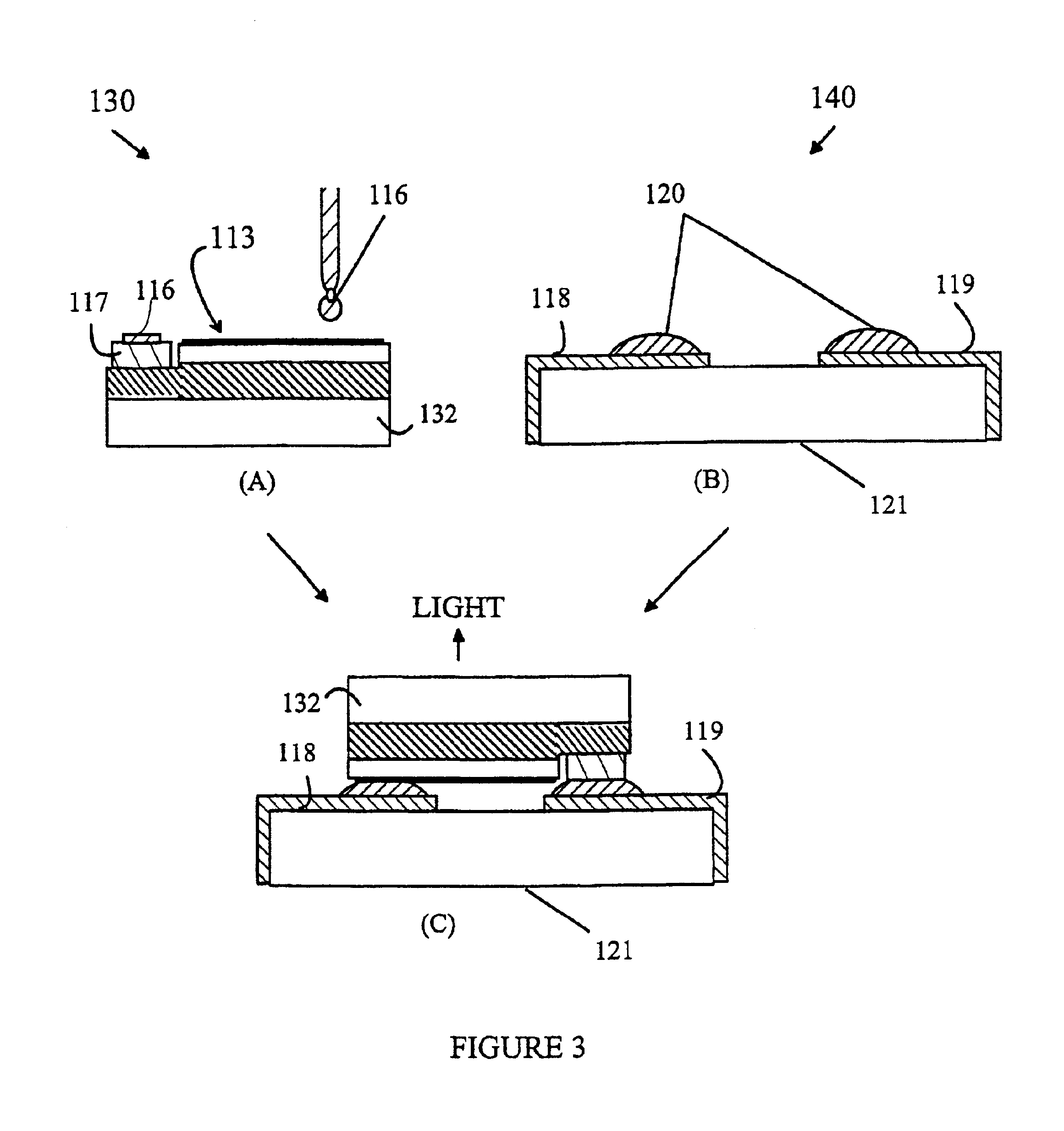 Semiconductor light emitting device having a silver p-contact
