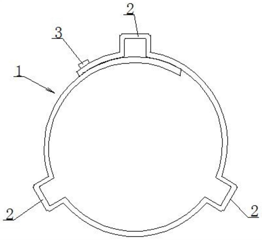 Assembling device and method for ball cage coupling hoop