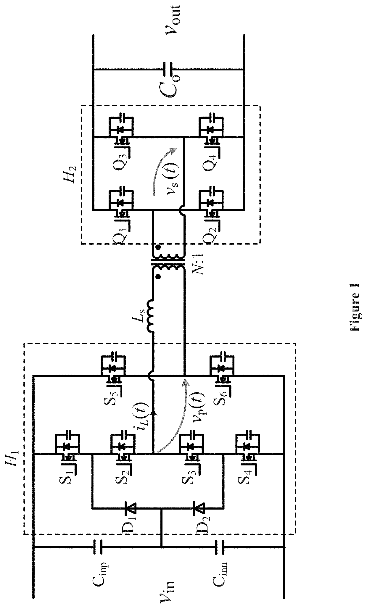 Diode clamp mixed three-level dual active full-bridge converter and control method thereof