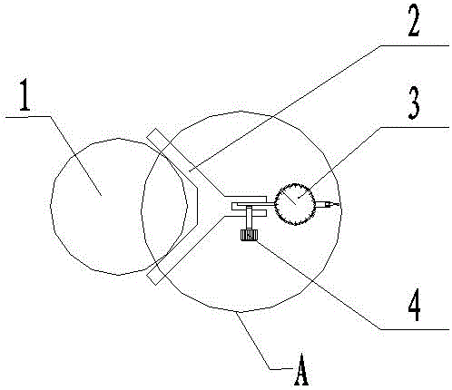 Tool for measuring perpendicularity of relatively large part